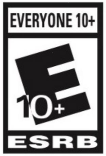 E 10+ EVERYONE 10+ CONTENT RATED BY ESRB trademark
