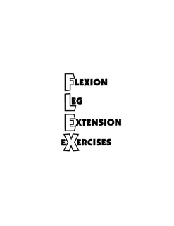 FLEX FLEXION LEG EXTENSION EXERCISES trademark