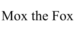 MOX THE FOX trademark