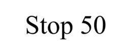 STOP 50 trademark