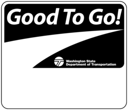 GOOD TO GO! T WASHINGTON STATE DEPARTMENT OF TRANSPORTATION trademark