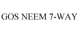 GOS NEEM 7-WAY trademark