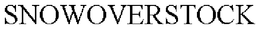 SNOWOVERSTOCK trademark