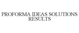 PROFORMA IDEAS SOLUTIONS RESULTS trademark