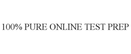 100% PURE ONLINE TEST PREP trademark