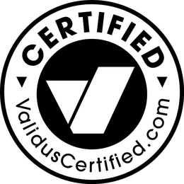 V CERTIFIED VALIDUSCERTIFIED.COM trademark