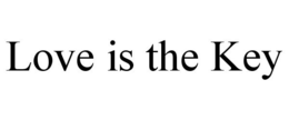 LOVE IS THE KEY trademark
