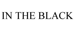 IN THE BLACK trademark