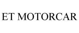 ET MOTORCAR trademark