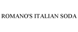 ROMANO'S ITALIAN SODA trademark