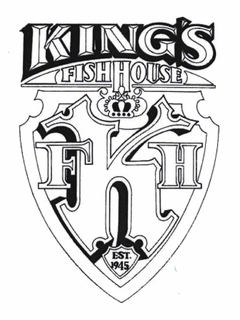 KING'S FISHHOUSE K F H EST. 1945 trademark