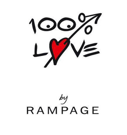 100% LOVE BY RAMPAGE trademark