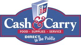 IWC CASH & CARRY FOOD· SUPPLIES· SERVICE DIRECT TO THE PUBLIC trademark
