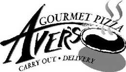 AVER'S GOURMET PIZZA CARRY OUT · DELIVERY trademark