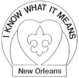 I KNOW WHAT IT MEANS NEW ORLEANS trademark