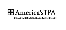 AMERICA'S TPA SIMPLICITY FLEXIBILITY AFFORDABILITY SERVICE trademark