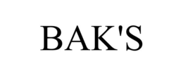 BAK'S trademark