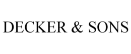DECKER & SONS trademark
