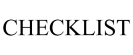 CHECKLIST trademark