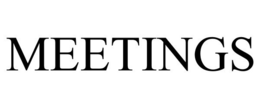 MEETINGS trademark