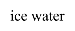 ICE WATER trademark