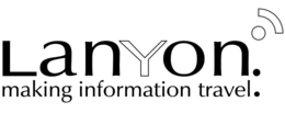 LANYON. MAKING INFORMATION TRAVEL. trademark