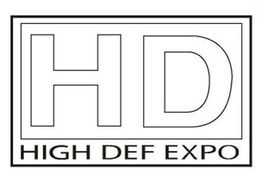 HD HIGH DEF EXPO trademark