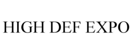 HIGH DEF EXPO trademark
