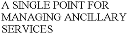 A SINGLE POINT FOR MANAGING ANCILLARY SERVICES trademark