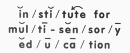 IN / STI / TUTE FOR MUL / TI - SEN / SOR / Y ED / U / CA / TION trademark