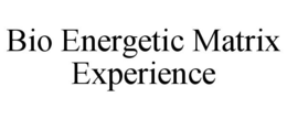 BIO ENERGETIC MATRIX EXPERIENCE trademark