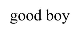 GOOD BOY trademark