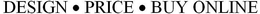 DESIGN · PRICE · BUY ONLINE trademark