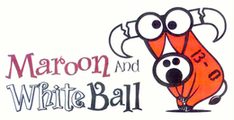 MAROON AND WHITE BALL 13- 0 trademark