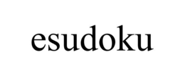 ESUDOKU trademark