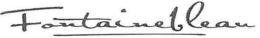 FONTAINEBLEAU trademark