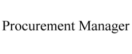 PROCUREMENT MANAGER trademark