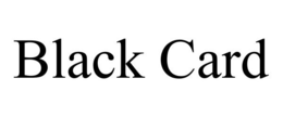 BLACK CARD trademark