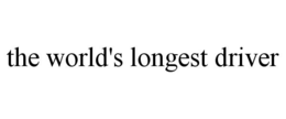 THE WORLD'S LONGEST DRIVER trademark