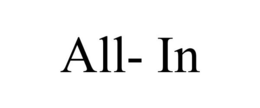 ALL- IN trademark