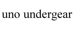 UNO UNDERGEAR trademark