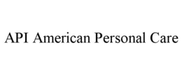 API AMERICAN PERSONAL CARE trademark
