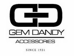 GD GEM DANDY ACCESSORIES SINCE 1921 trademark