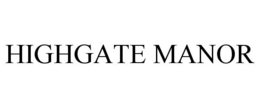 HIGHGATE MANOR trademark