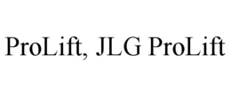 PROLIFT, JLG PROLIFT trademark