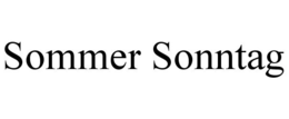 SOMMER SONNTAG trademark