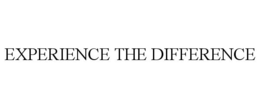 EXPERIENCE THE DIFFERENCE trademark