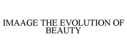 IMAAGE THE EVOLUTION OF BEAUTY trademark