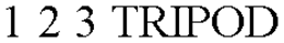 1 2 3 TRIPOD trademark