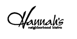HANNAH'S NEIGHBORHOOD BISTRO trademark